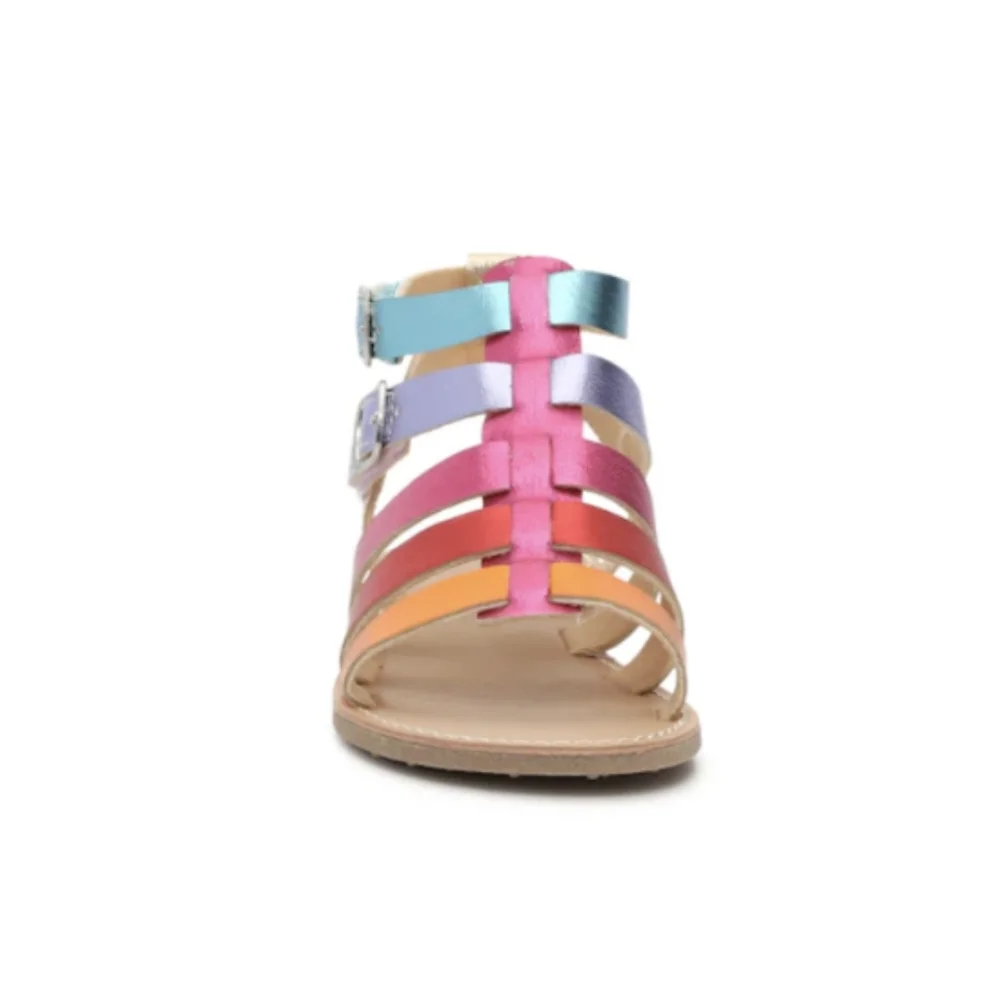 NIB Kelly & Katie Chloe Gladiator Rainbow Sandal Kids Size 2